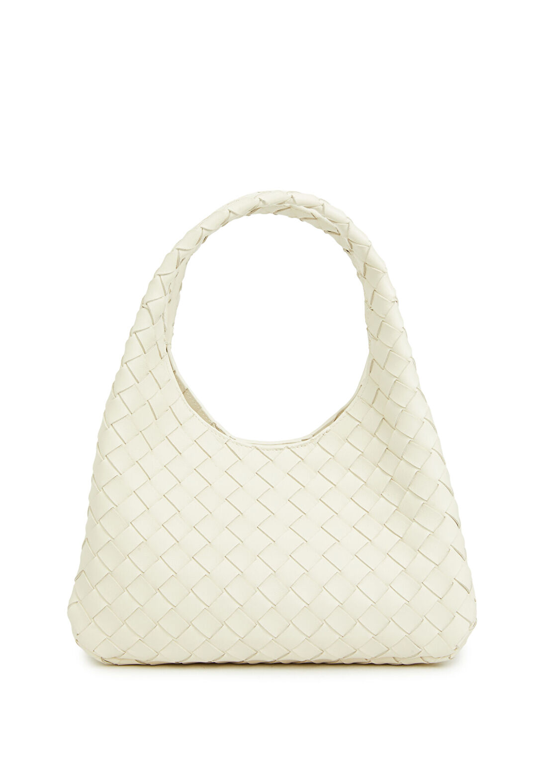 Bottega Veneta Small Campana Beyaz Kadın Deri Çanta