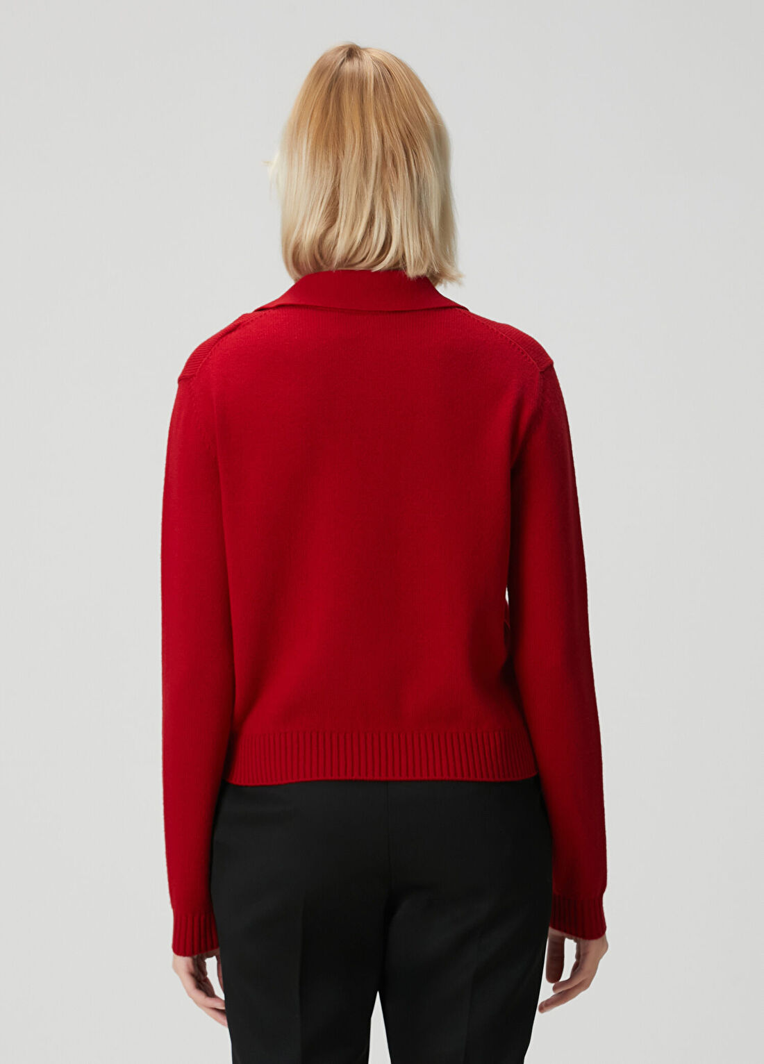 Givenchy Kırmızı Yün Polo Triko görsel 4