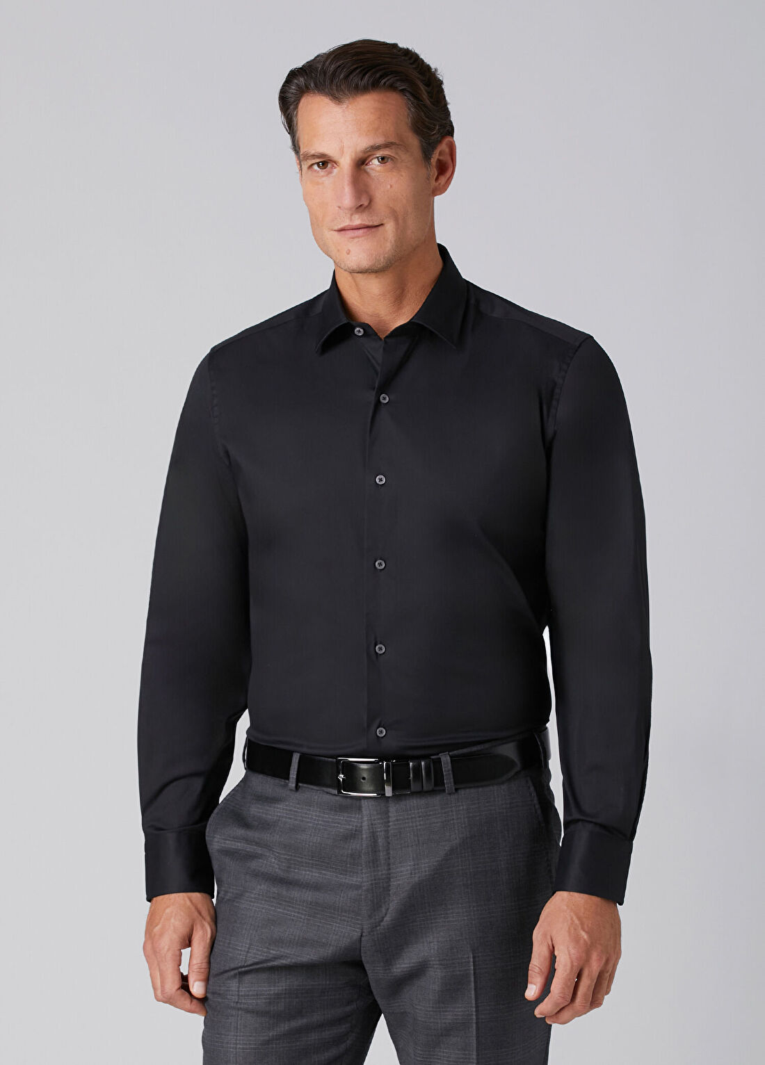 Beymen Collection Slim Fit Siyah Gömlek