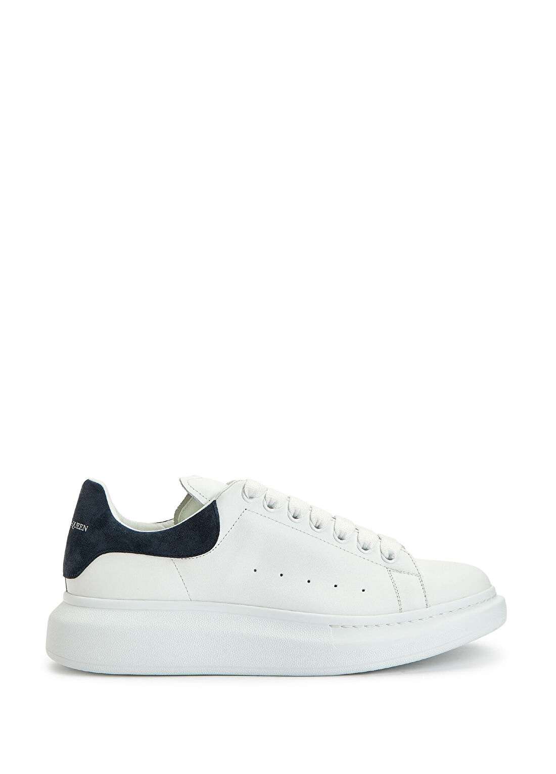 McQueen Oversized Beyaz Gri Erkek Deri Sneaker