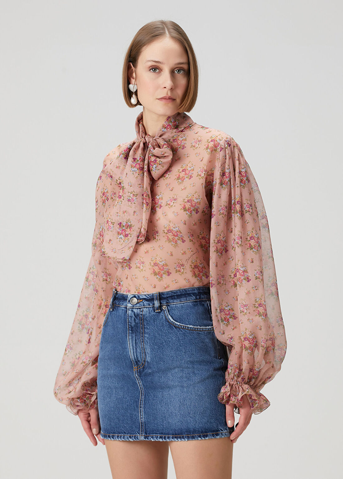 Dolce&Gabbana Çok Renkli İpek Bluz