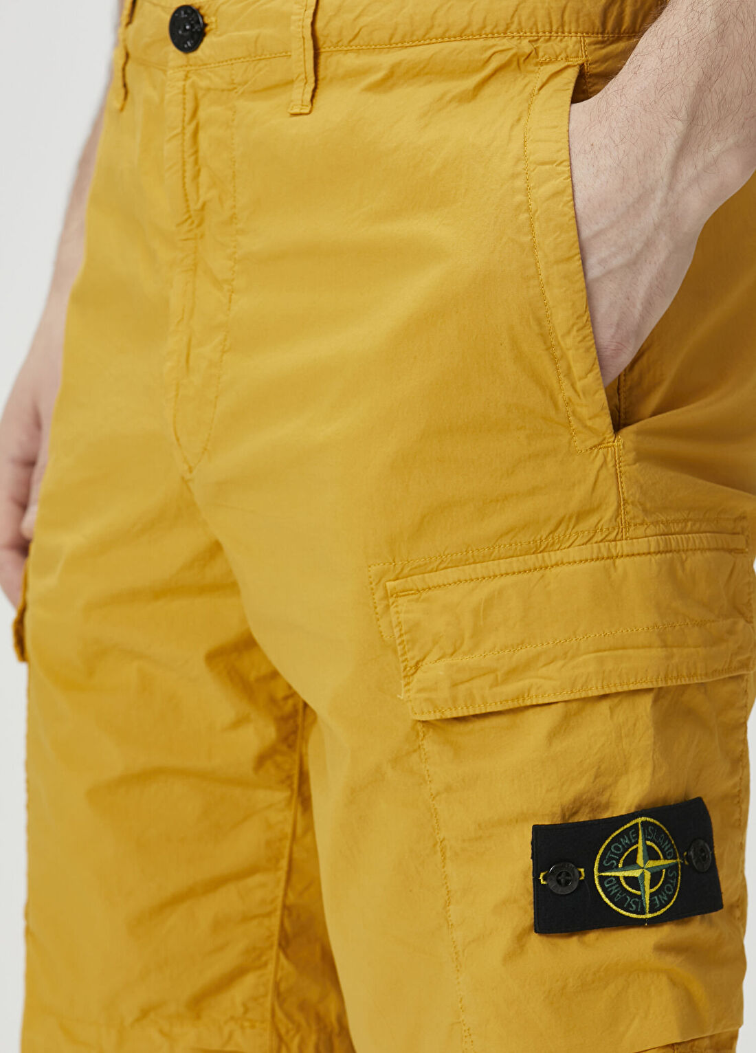 Stone Island Sarı Stretch Bermuda görsel 4