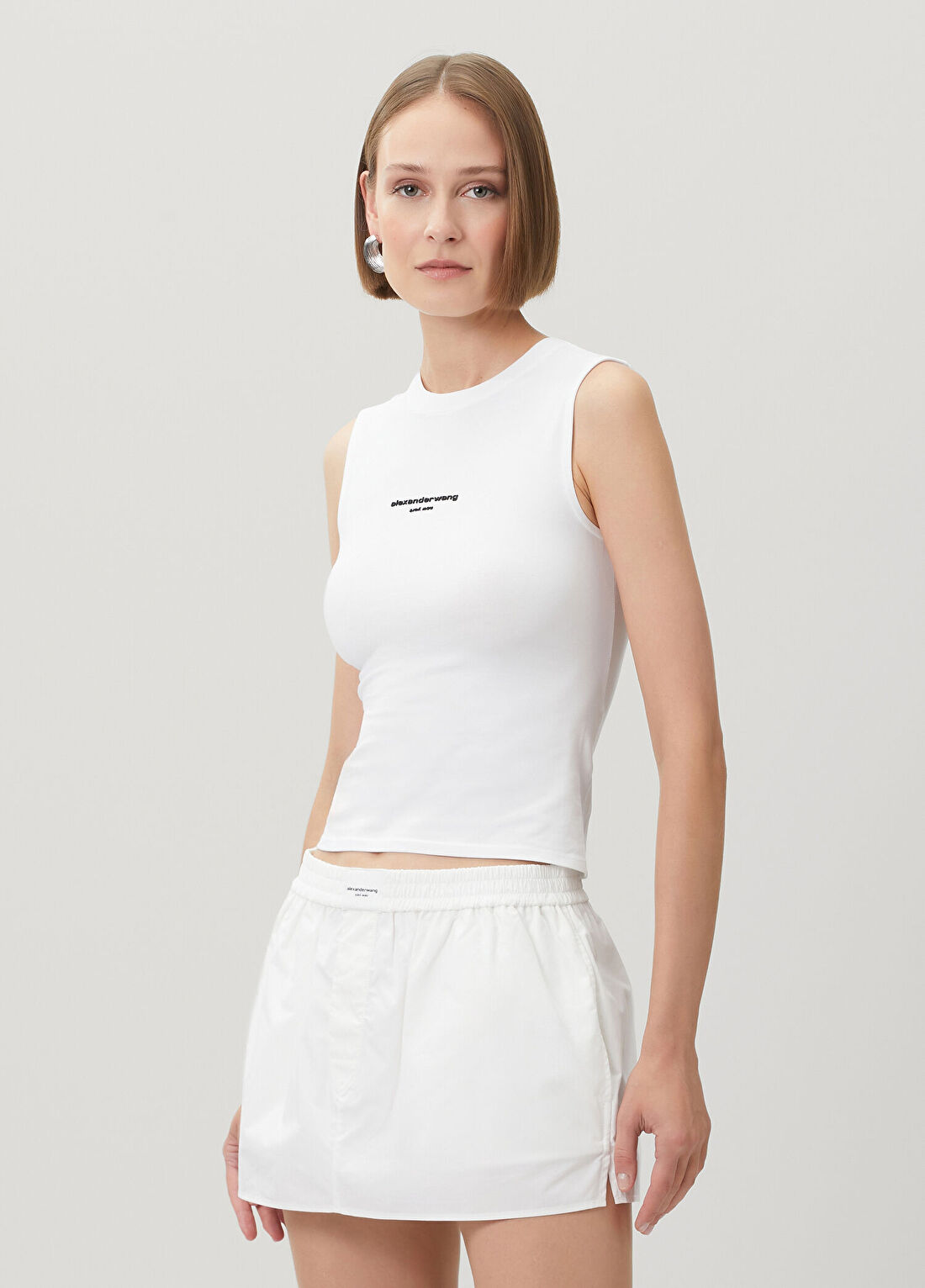 Alexander Wang Beyaz Logolu Atlet