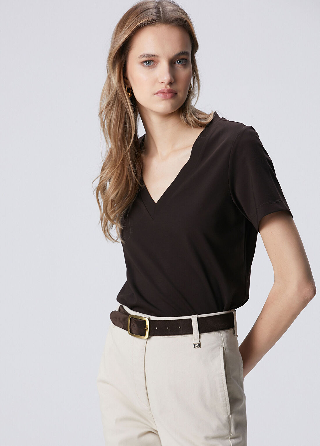Network Siyah Basic T-shirt görsel 4