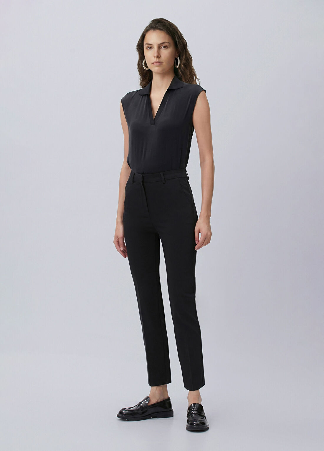 Network Siyah Smart Casual Pantolon