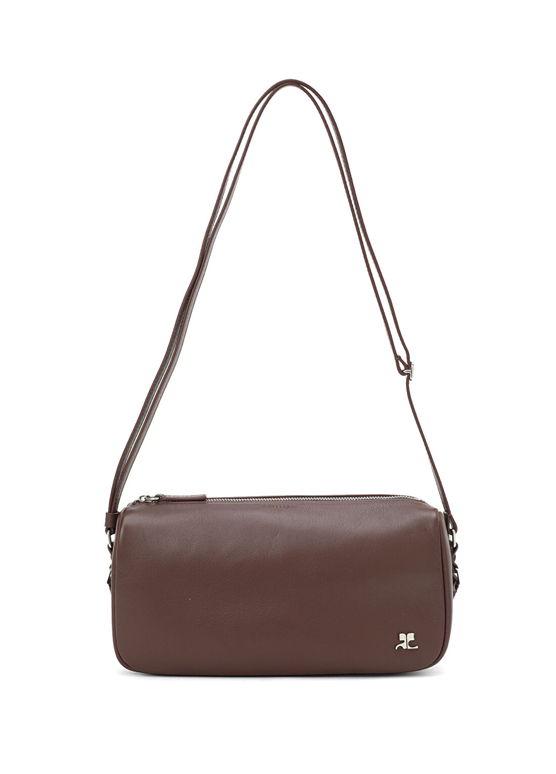 Courreges Smooth Small Bordo Kadın Deri Çanta