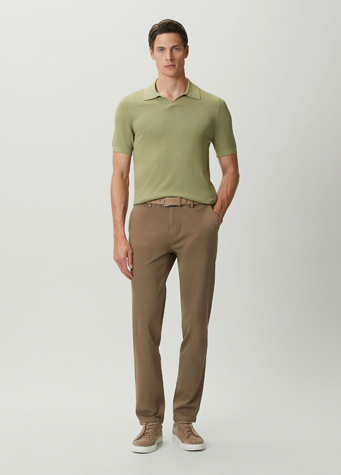 Beymen Club Vizon Mini Petek Dokulu Chino Pantolon