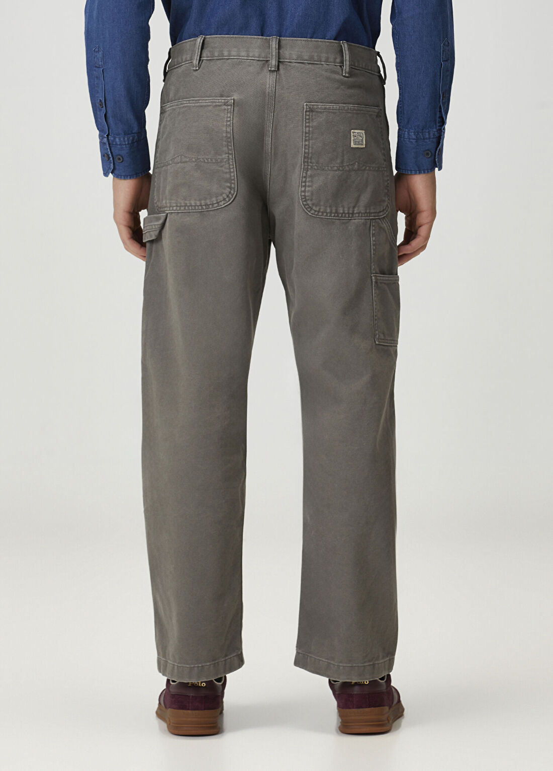 Polo Ralph Lauren Gri Kanvas Pantolon görsel 3