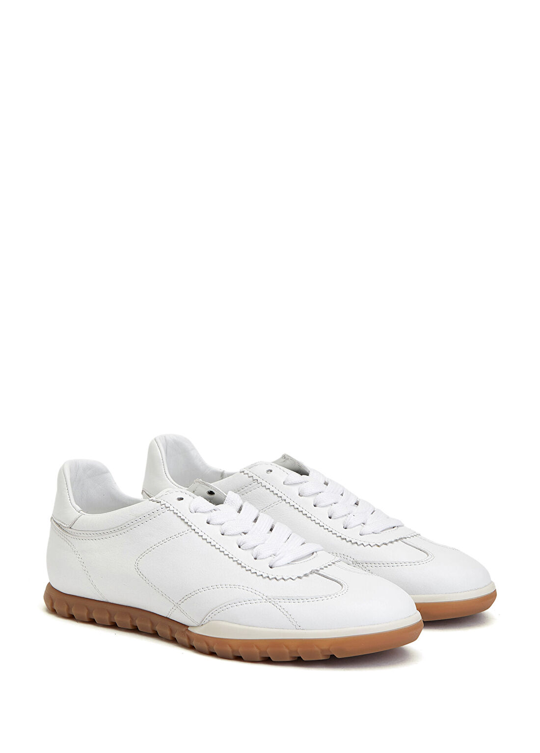 Divarese Beyaz Rahat Kadın Deri Sneaker
