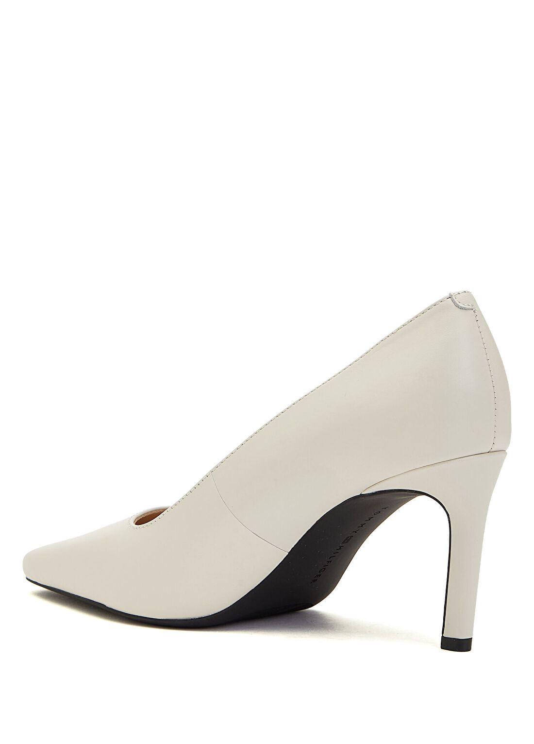 Tommy Hilfiger Bej Deri Stiletto görsel 3