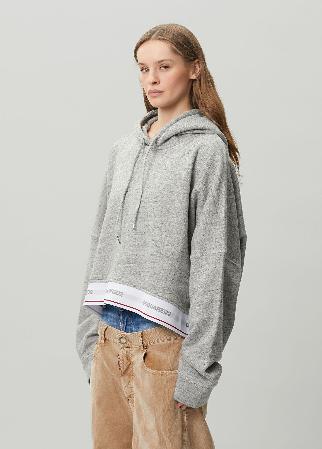 Dsquared2 Gri Kapüşonlu Sweatshirt görsel 3
