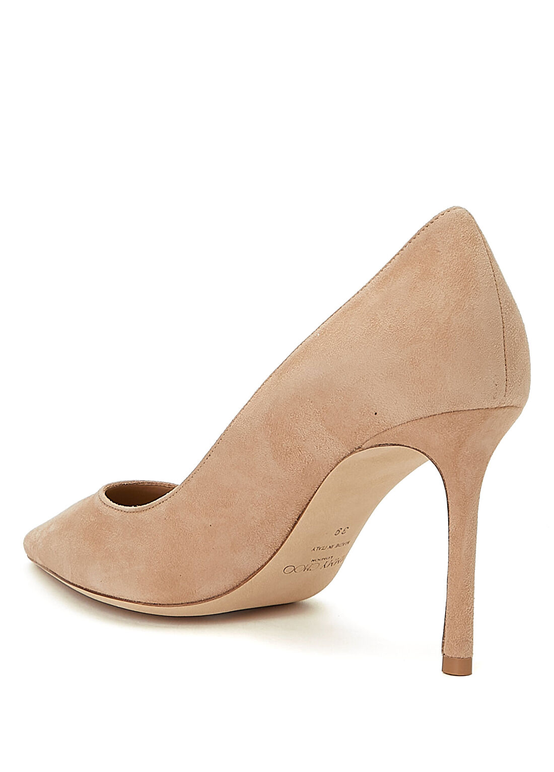 Jimmy Choo Romy Bej Deri Stiletto görsel 3
