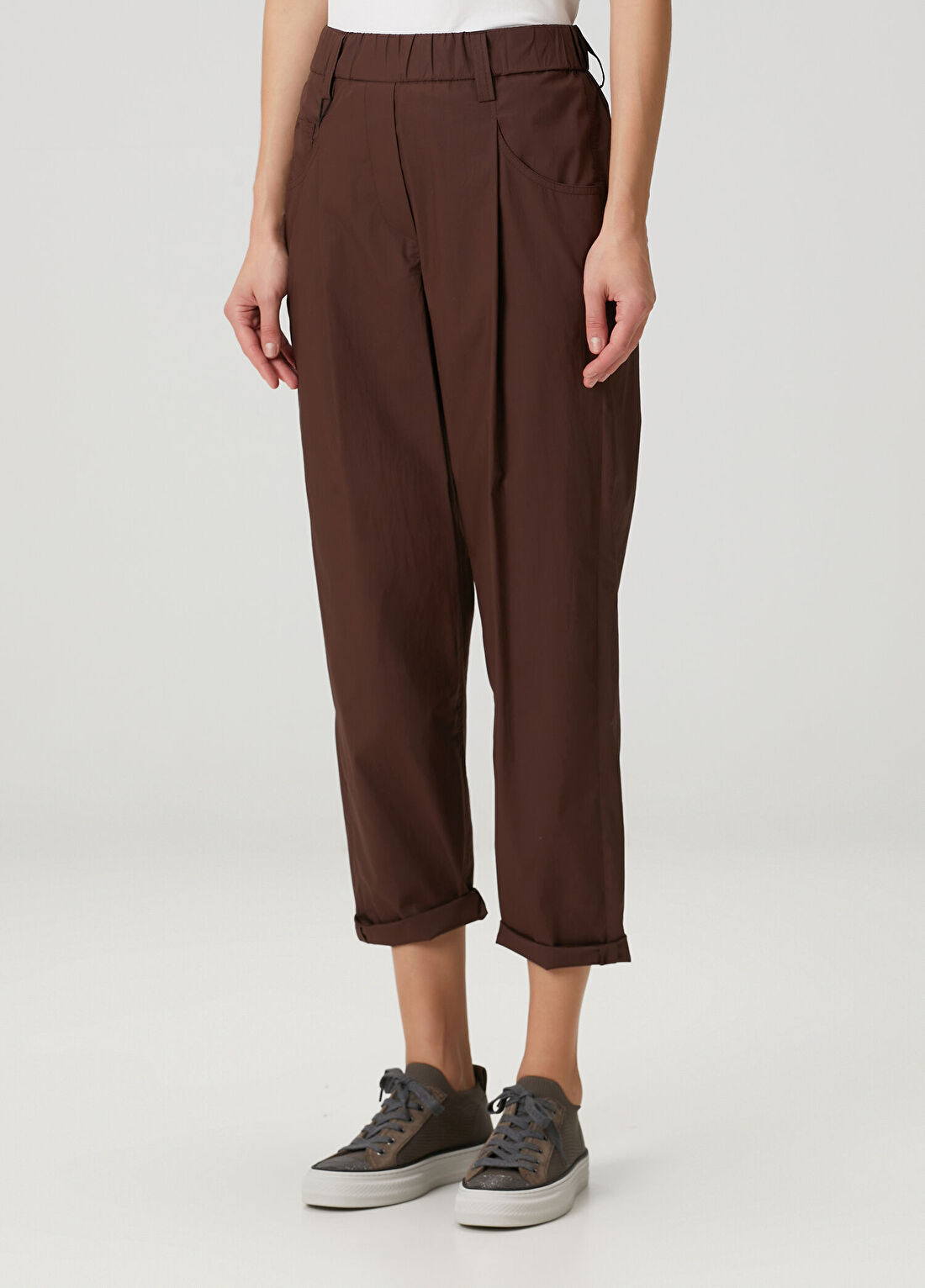 Brunello Cucinelli Kahverengi Pantolon görsel 3