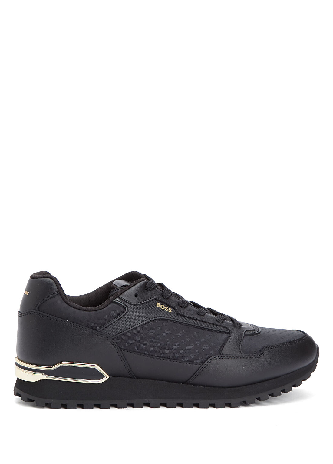 Boss Siyah Monogram Erkek Sneaker