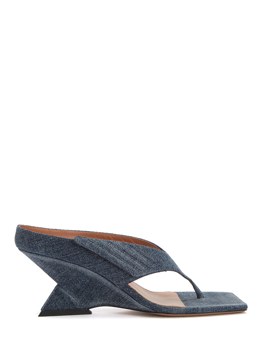 The Attico Cheope Mavi Kadın Denim Terlik