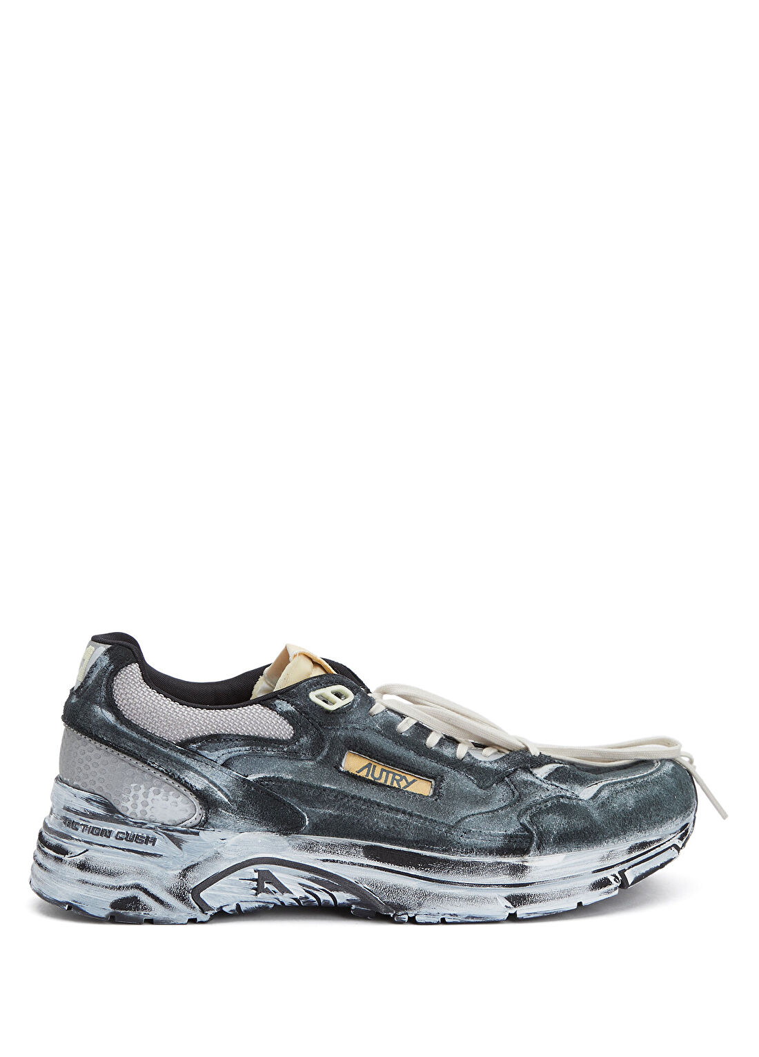 Autry Hyperway Gri Erkek Deri Sneaker