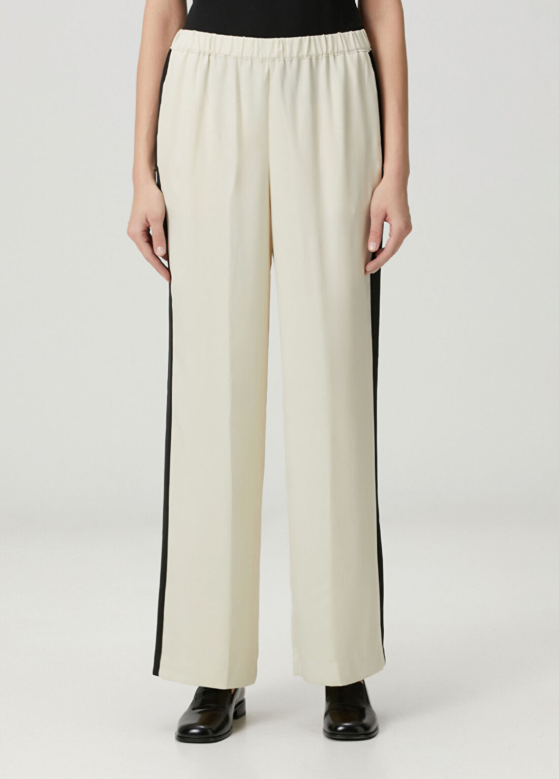 Rag&Bone Olivia Relaxed Fit Ekru Pantolon görsel 2
