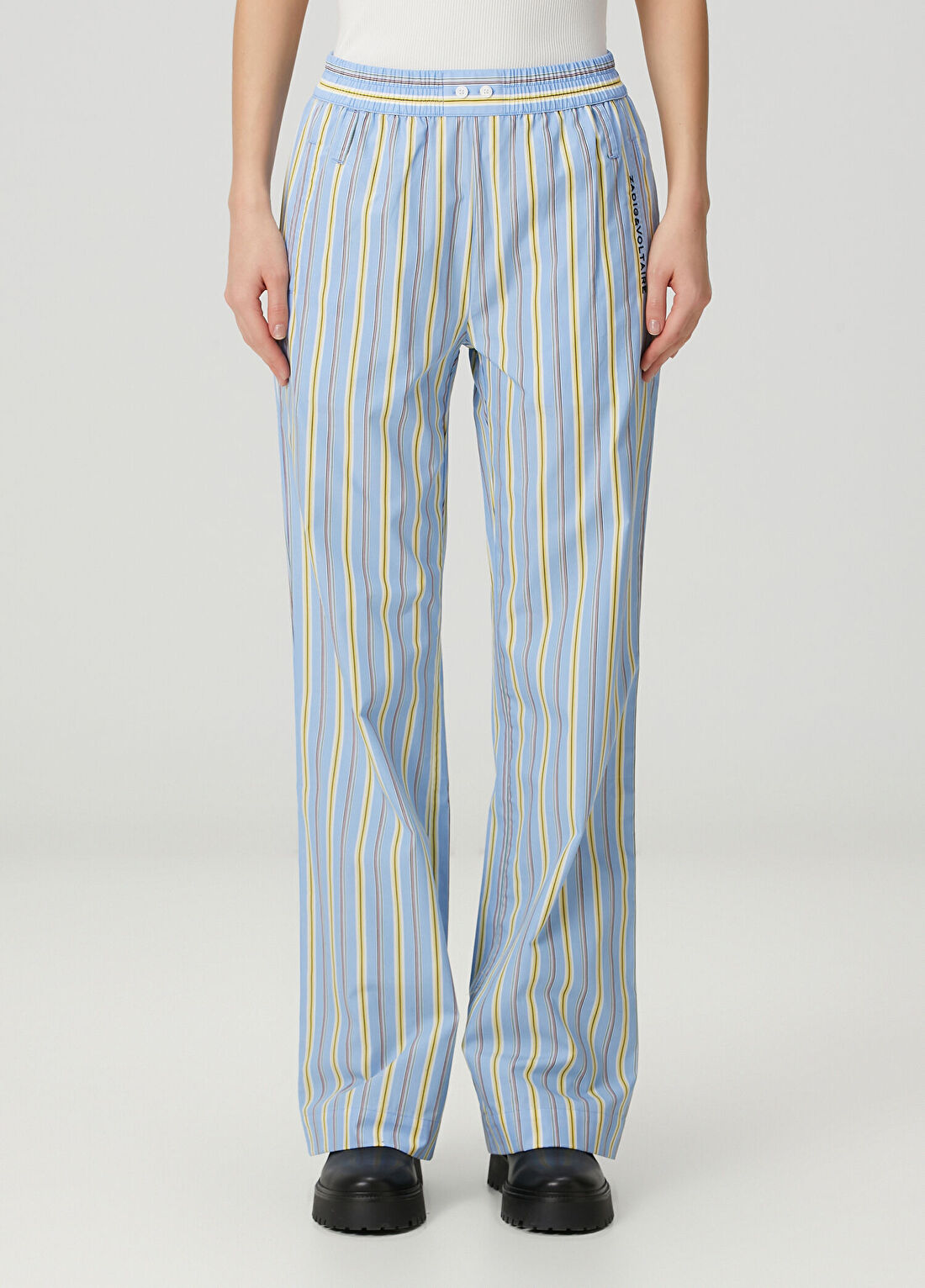 Zadig&Voltaire Poma Mavi Çizgili Pantolon görsel 3