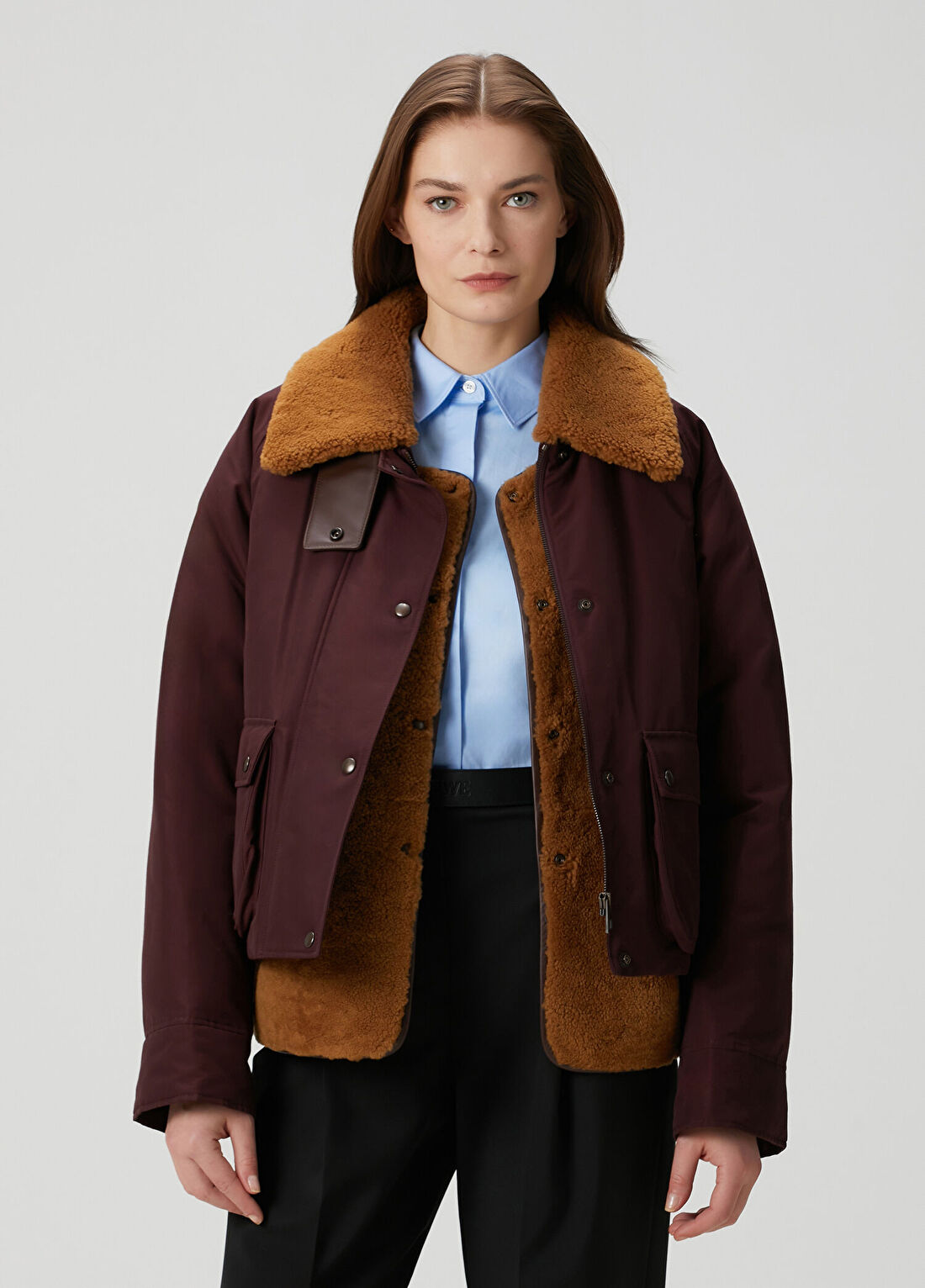 Loewe Bordo Shearling Detaylı Puffer Ceket