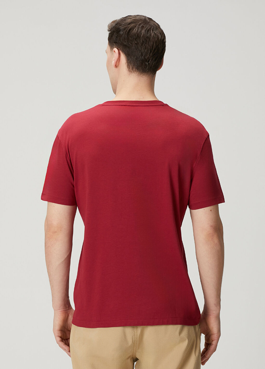 Polo Ralph Lauren Koyu Kırmızı Basic T-shirt görsel 4