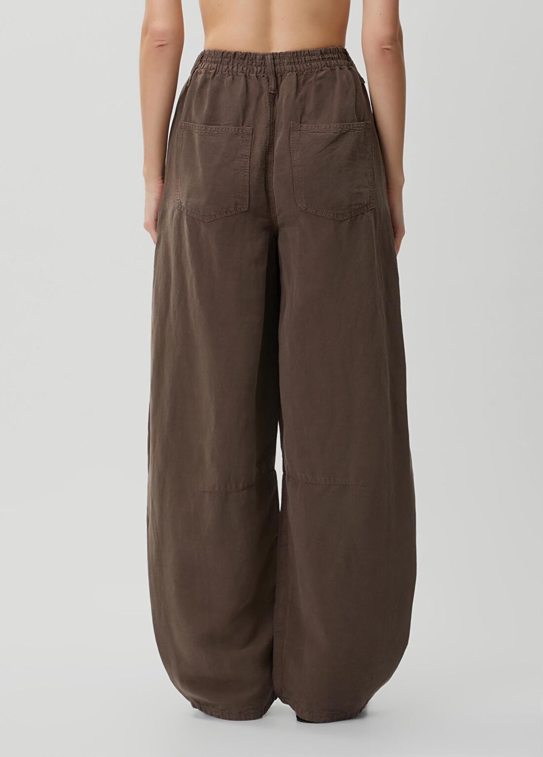 AllSaints Jett Pull On Kahverengi Pantolon görsel 4