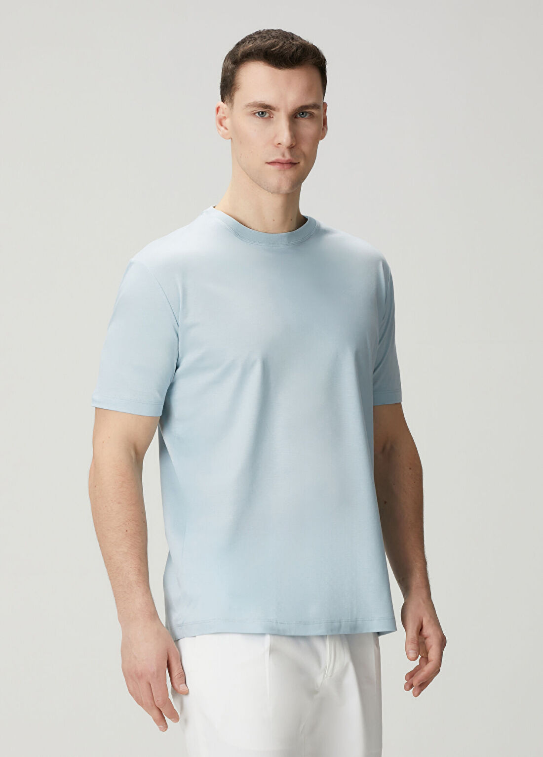 Kiton Mavi Basic T-shirt görsel 3