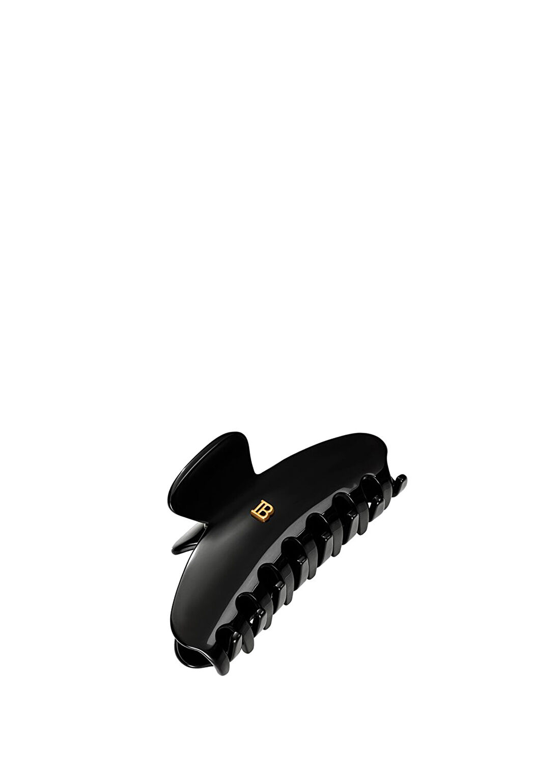 Balmain Cellulose Acetate Pince A Cheveux Siyah Orta Boy Kadın Toka
