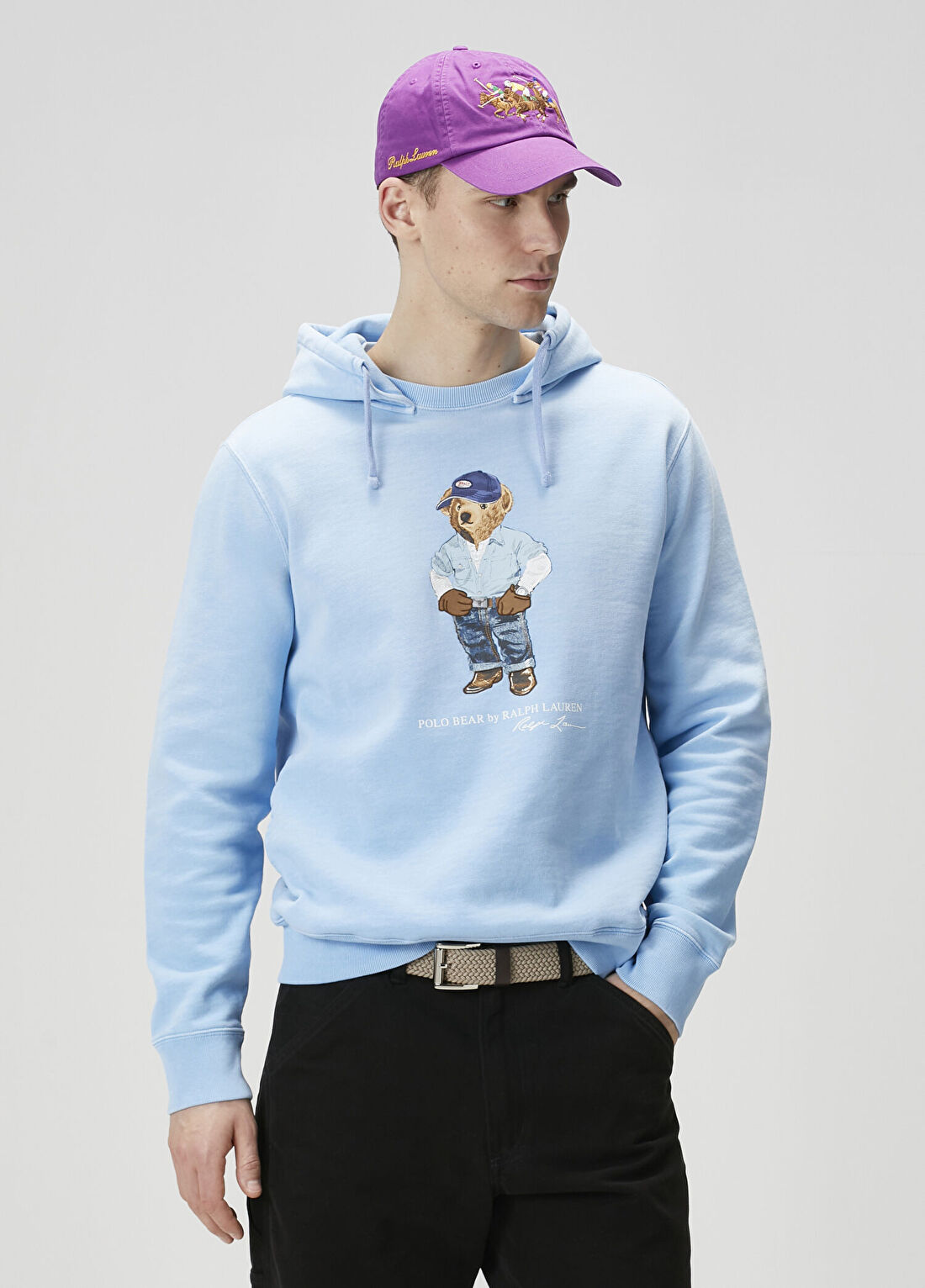 Polo Ralph Lauren Polo Bear Mavi Kapüşonlu Sweatshirt