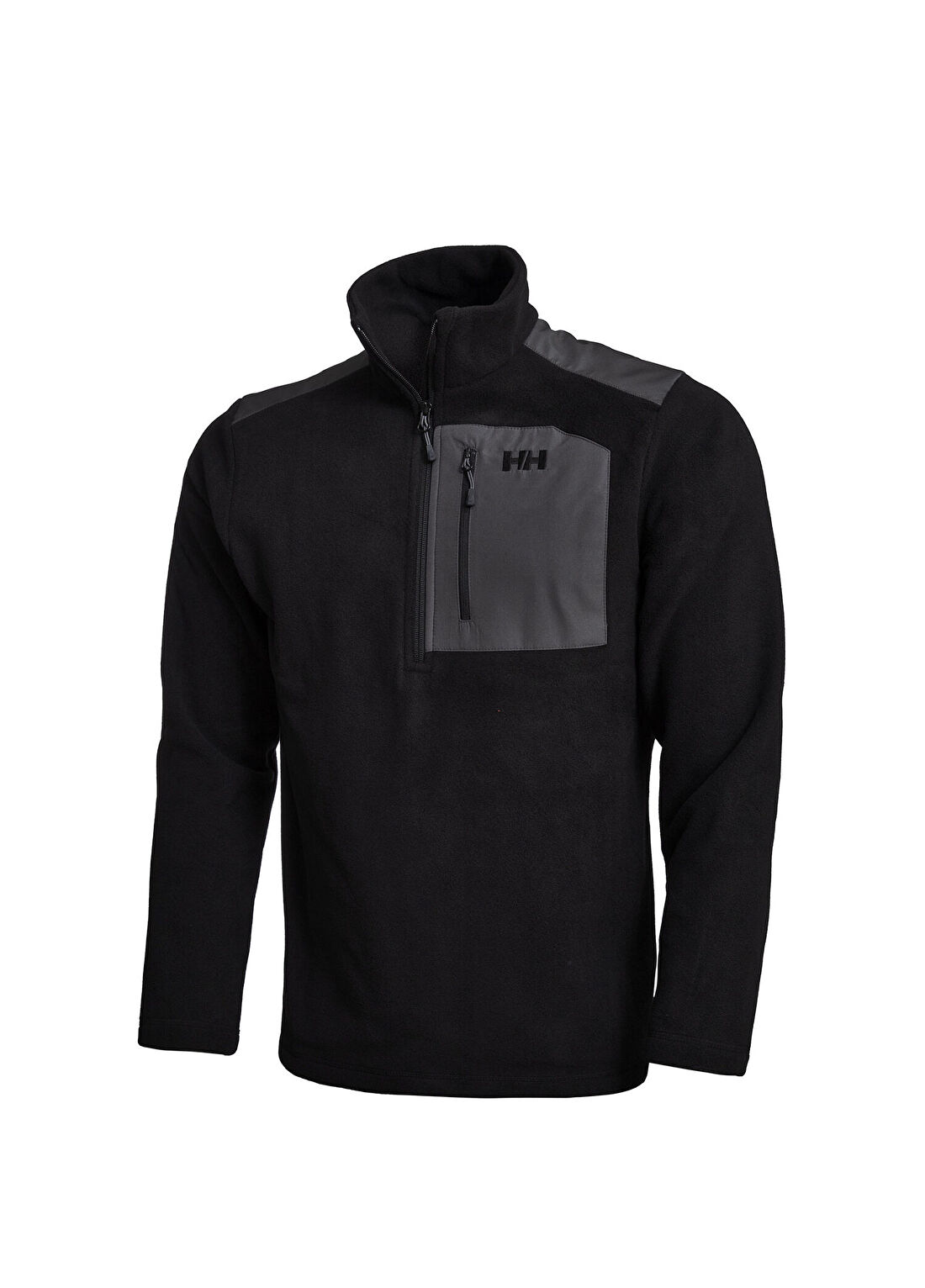 Helly Hansen Block Siyah Yarım Fermuar Erkek Polar Sweatshirt