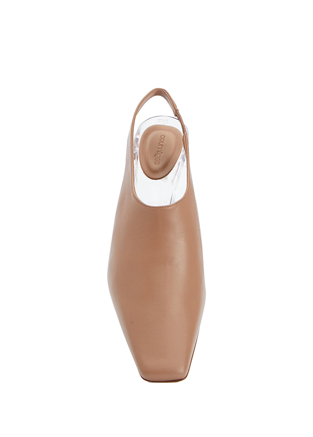 Courreges Nude Deri Topuklu Ayakkabı görsel 4