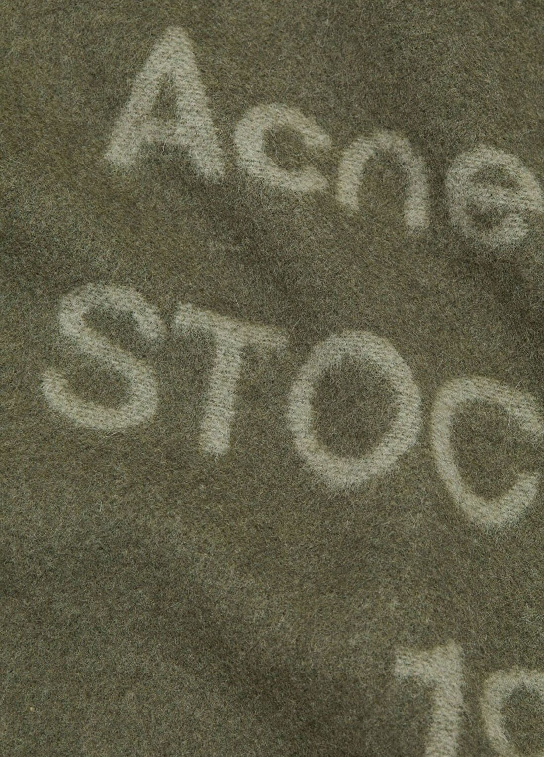 Acne Studios Yeşil Kadın Yün Atkı görsel 3