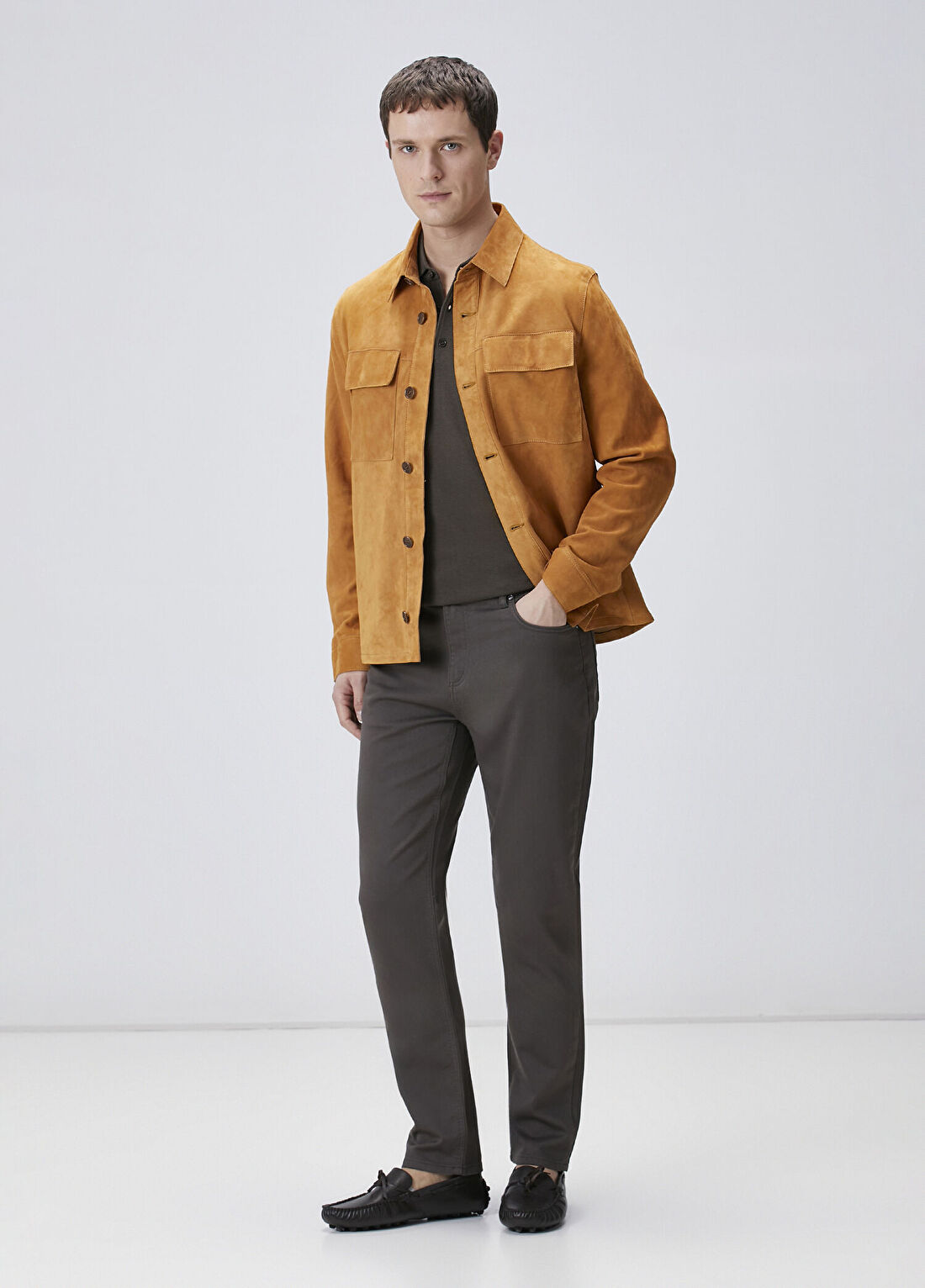 Network Haki Slim Fit 5 Cep Armür Desen Pantolon