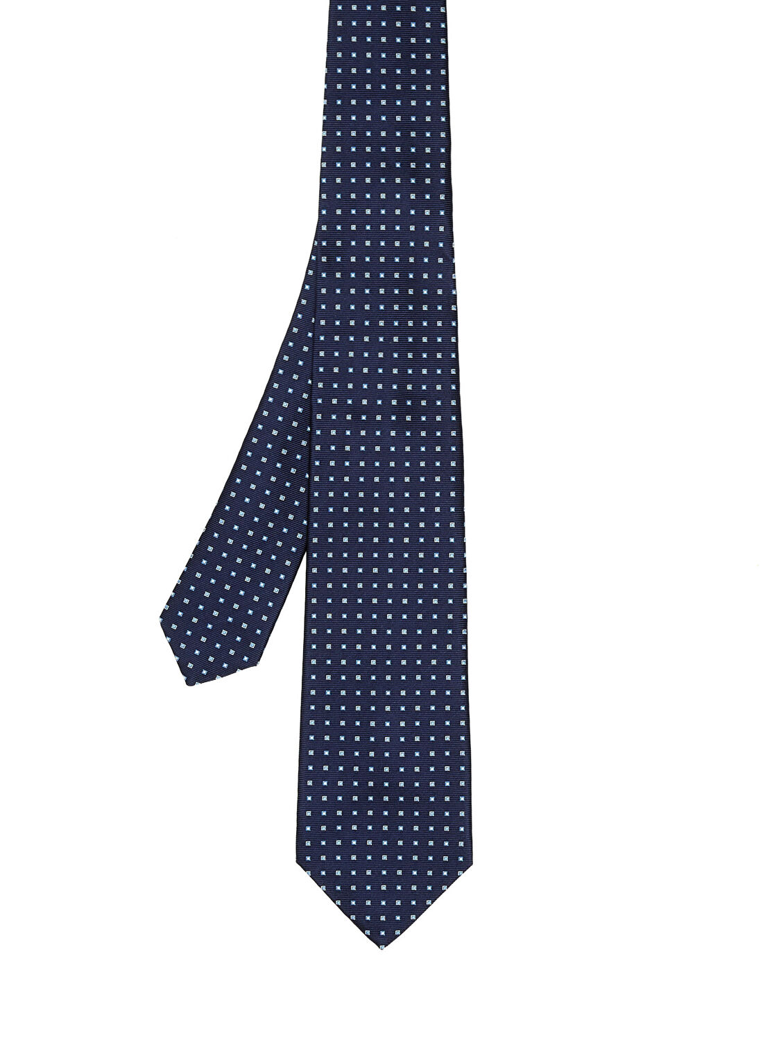 Kiton Mavi Desenli İpek Kravat