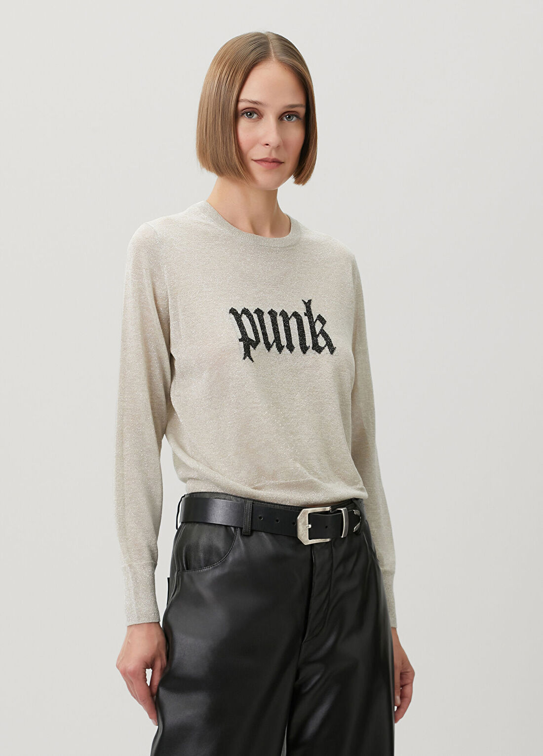 AllSaints Deetz Ekru Triko