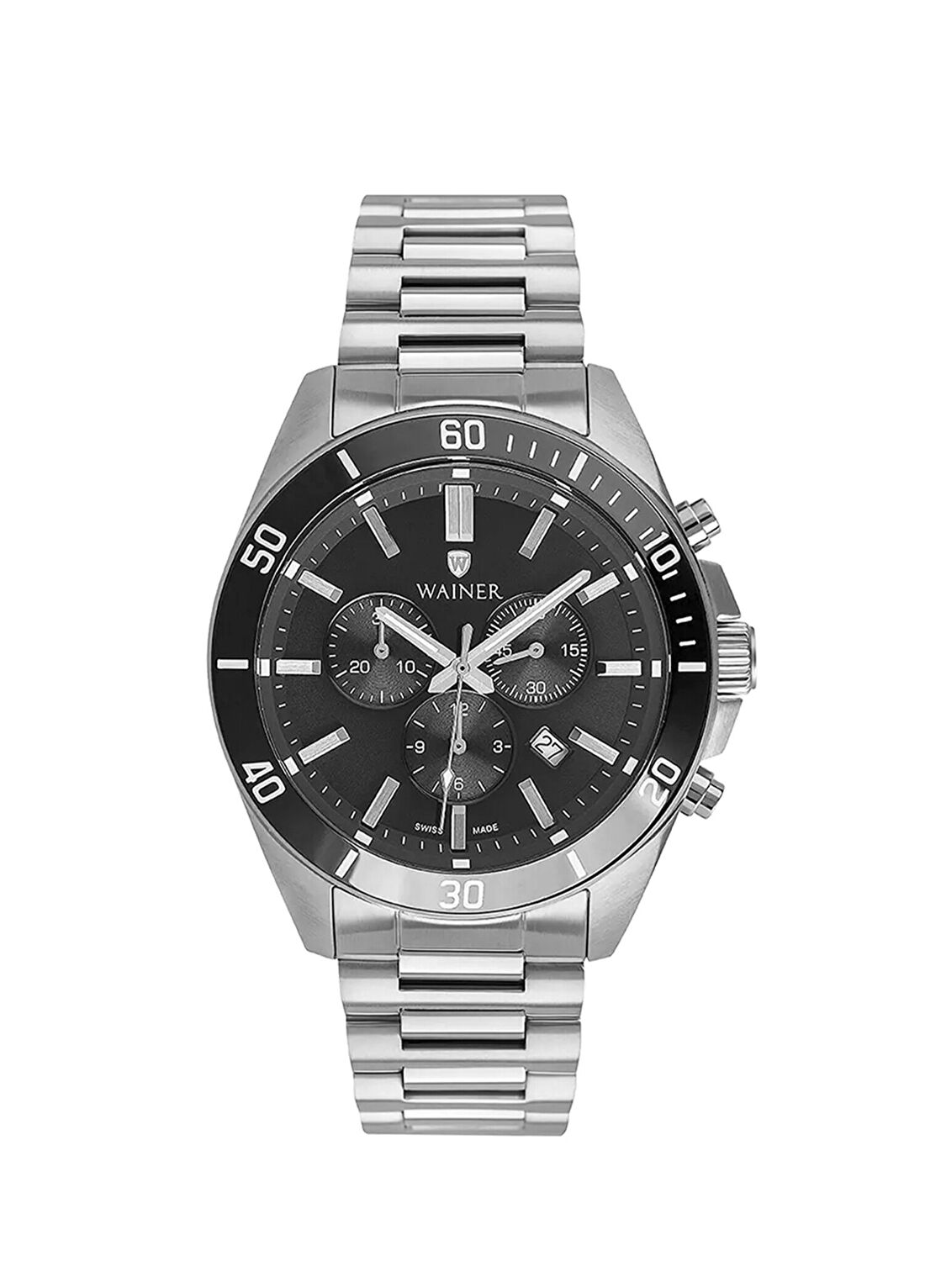 Wainer WA.19540-D Gri Çelik Erkek Kol Saati