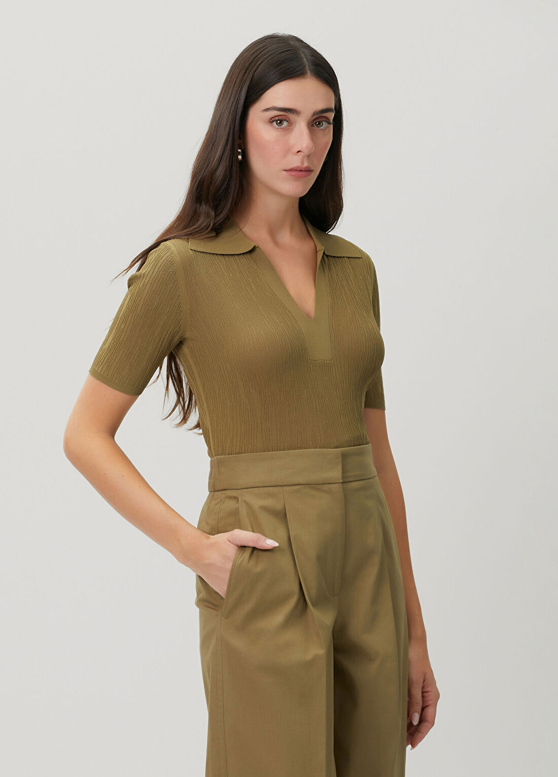 Joseph Aliane Haki Polo T-shirt