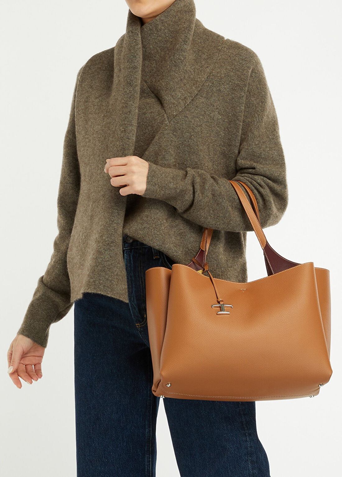 Tod's Medium Taba Kadın Deri Çanta görsel 2