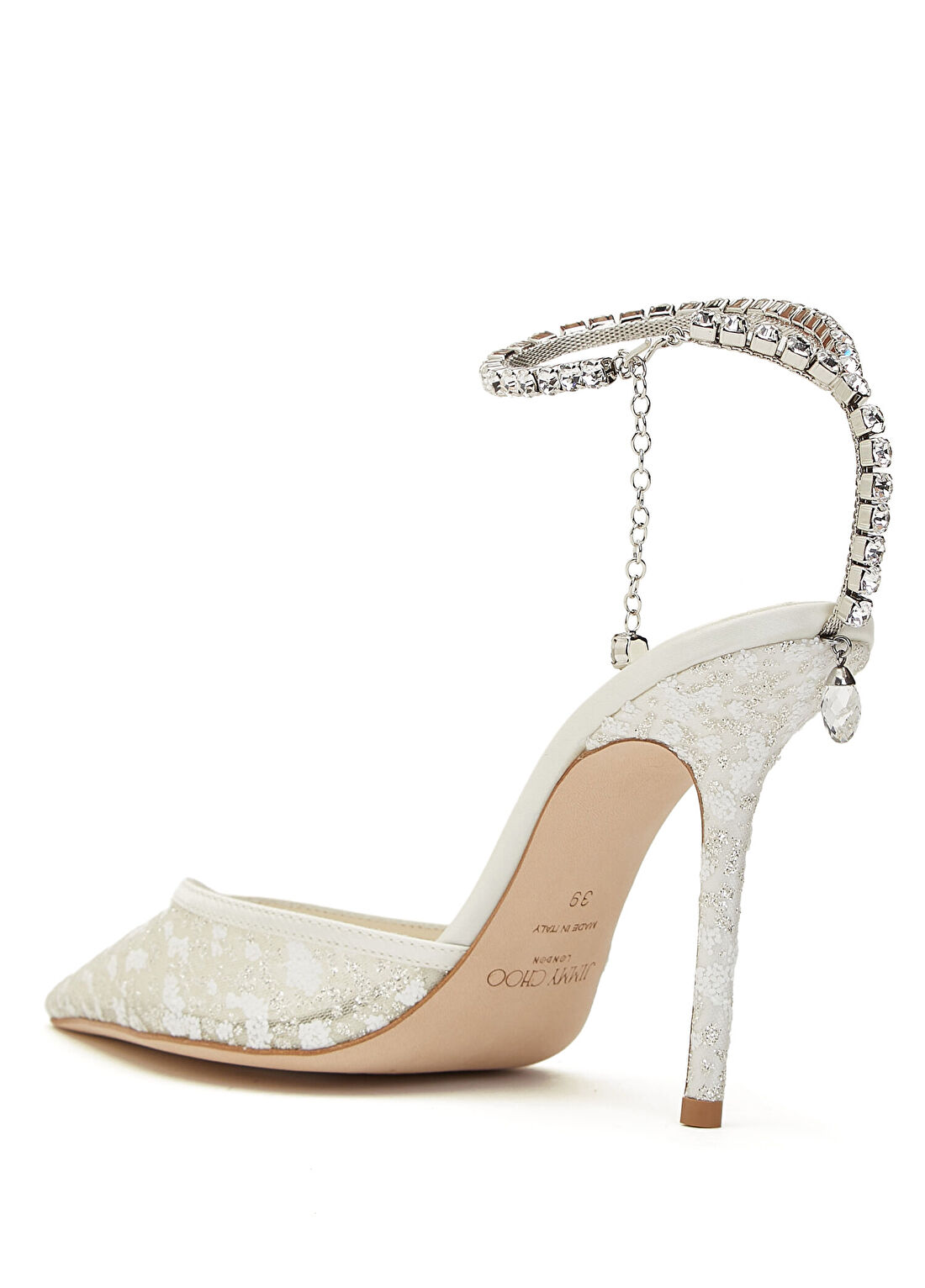 Jimmy Choo Silver Topuklu Ayakkabı görsel 3