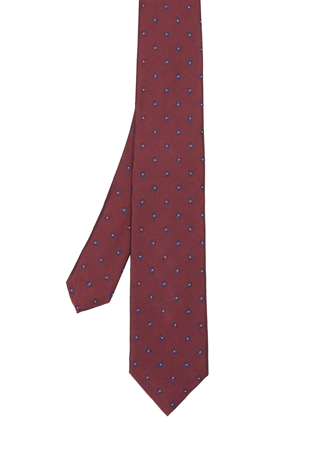 Corneliani Bordo Desenli İpek Kravat