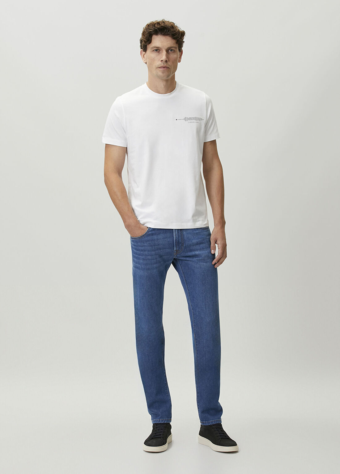 Corneliani Beyaz T-shirt görsel 2