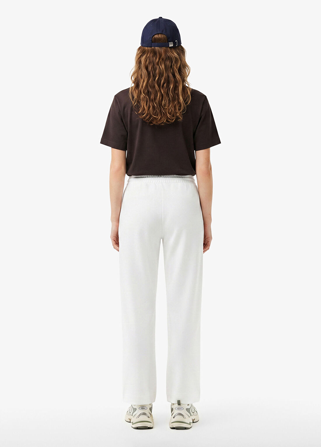 Lacoste Beyaz Loose Fit Kadın Eşofman Altı görsel 2