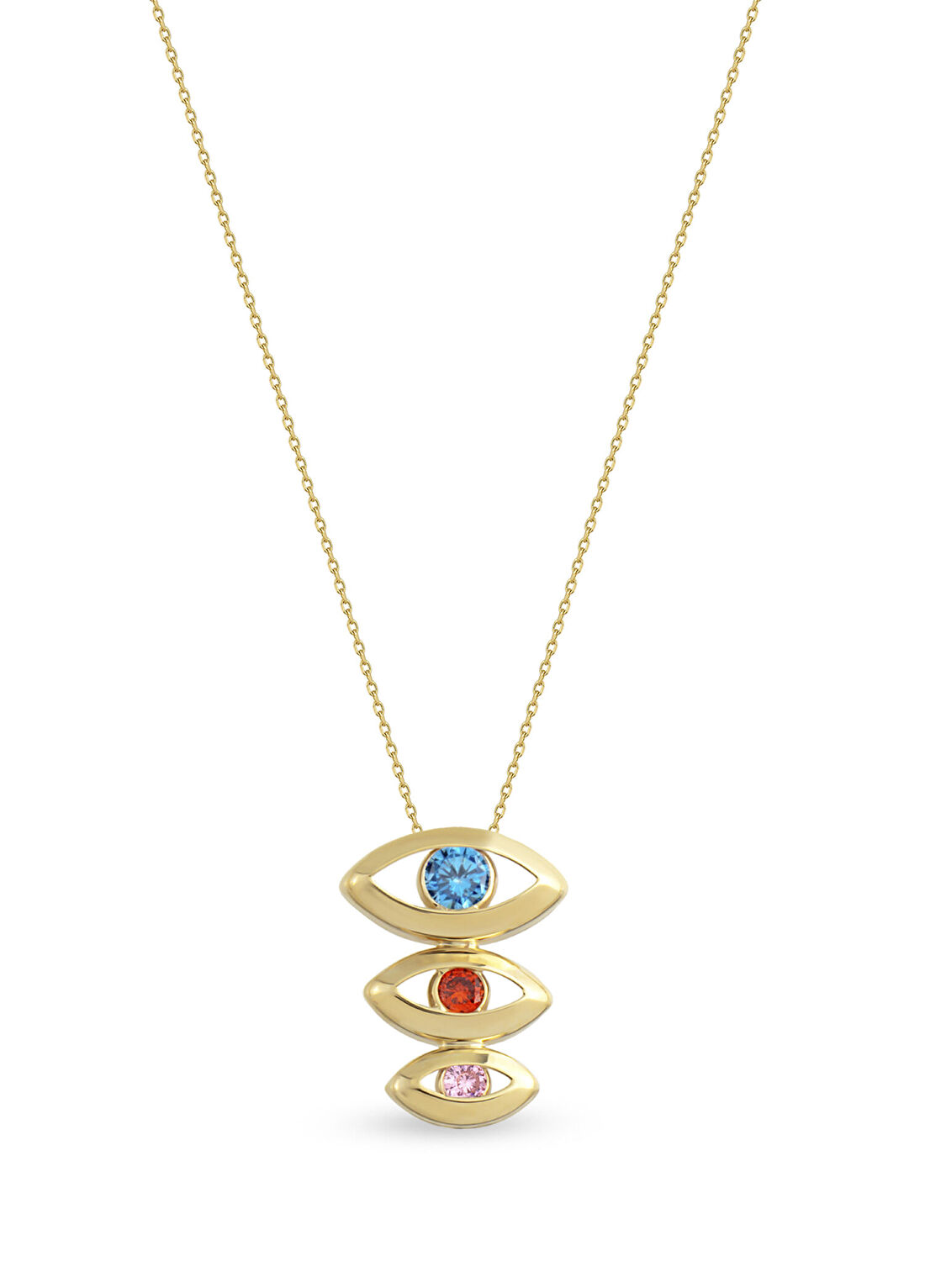 Orena Jewelry Dawn Eye 14 Ayar Altın Kadın Kolye