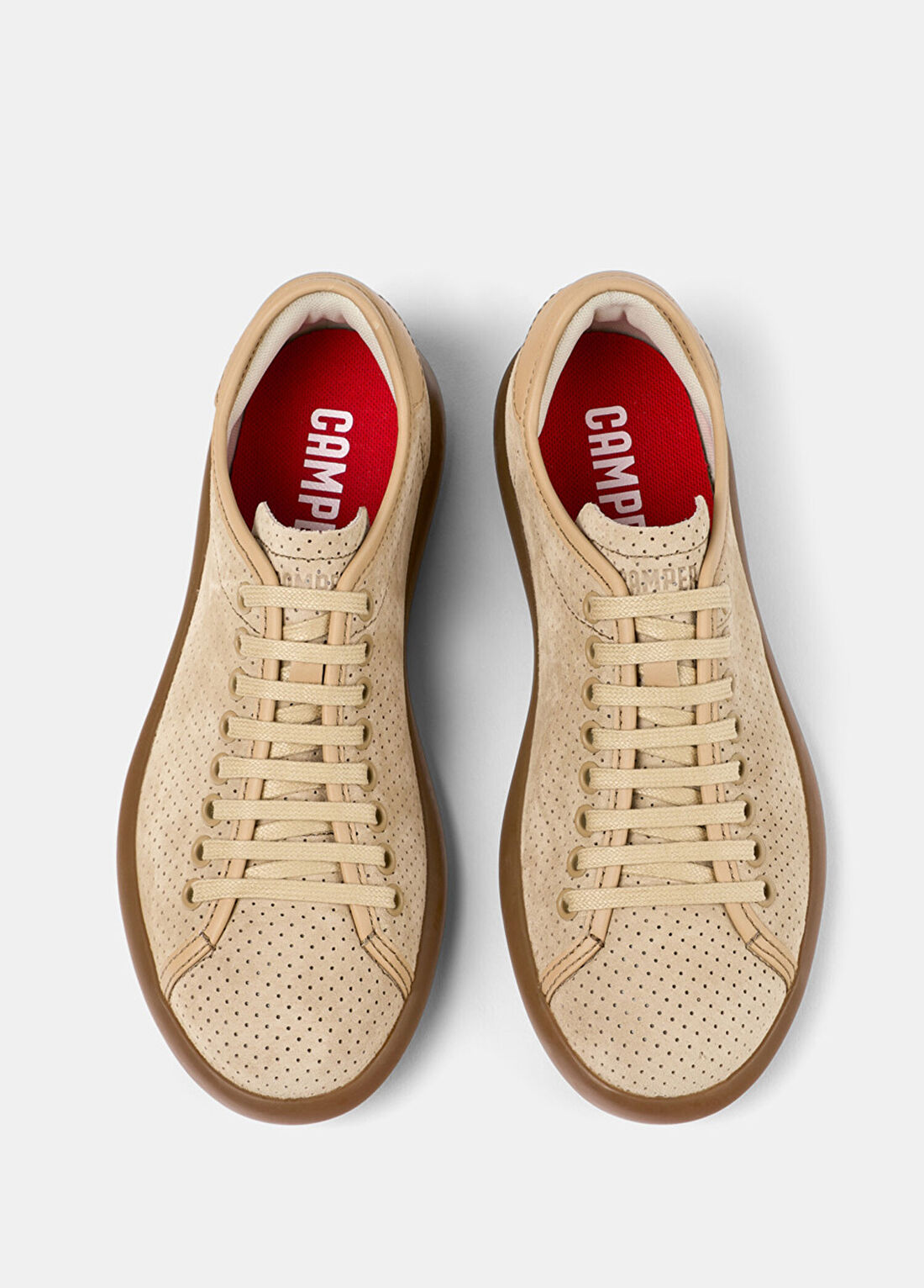 Camper Pel Bej Kadın Sneaker görsel 4