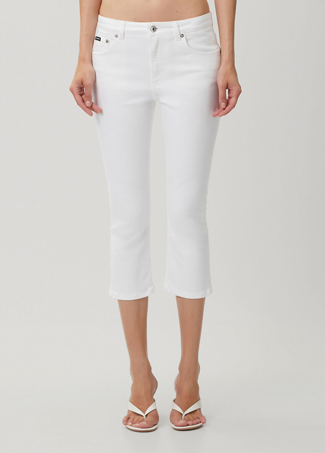 Dolce&Gabbana Beyaz Jean Pantolon görsel 2