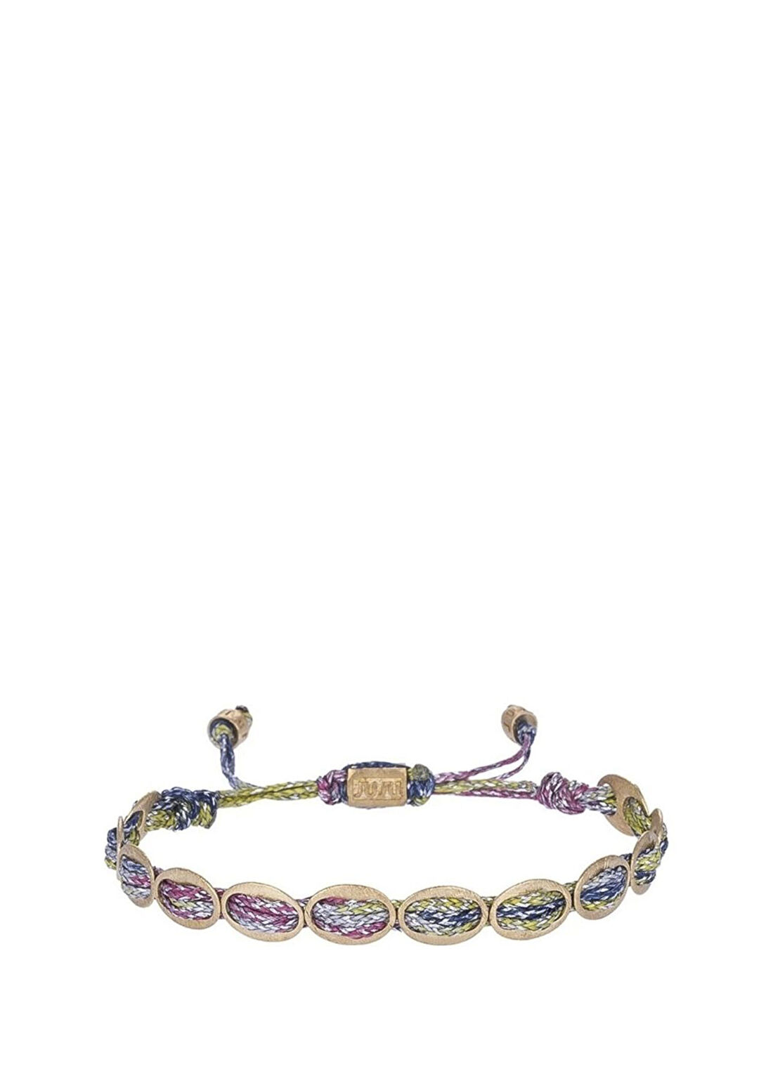 Juju Colored Oval Taşlı El Yapımı Bronz Kadın Bileklik