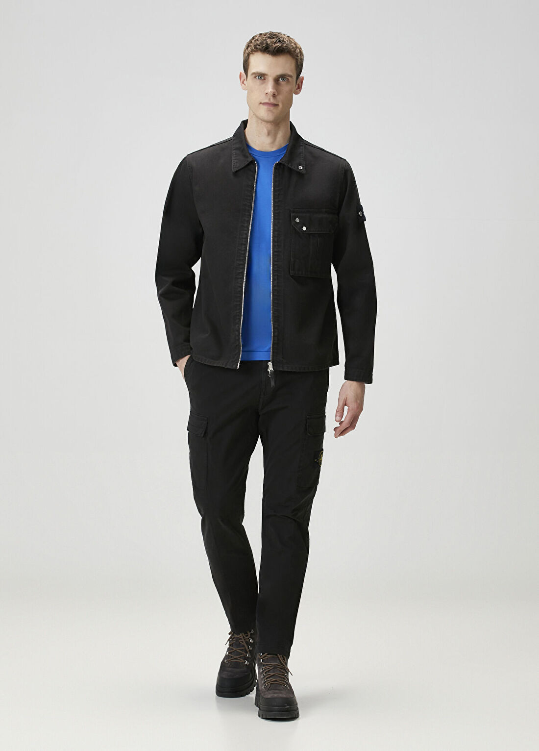 Stone Island Siyah Denim Ceket görsel 2