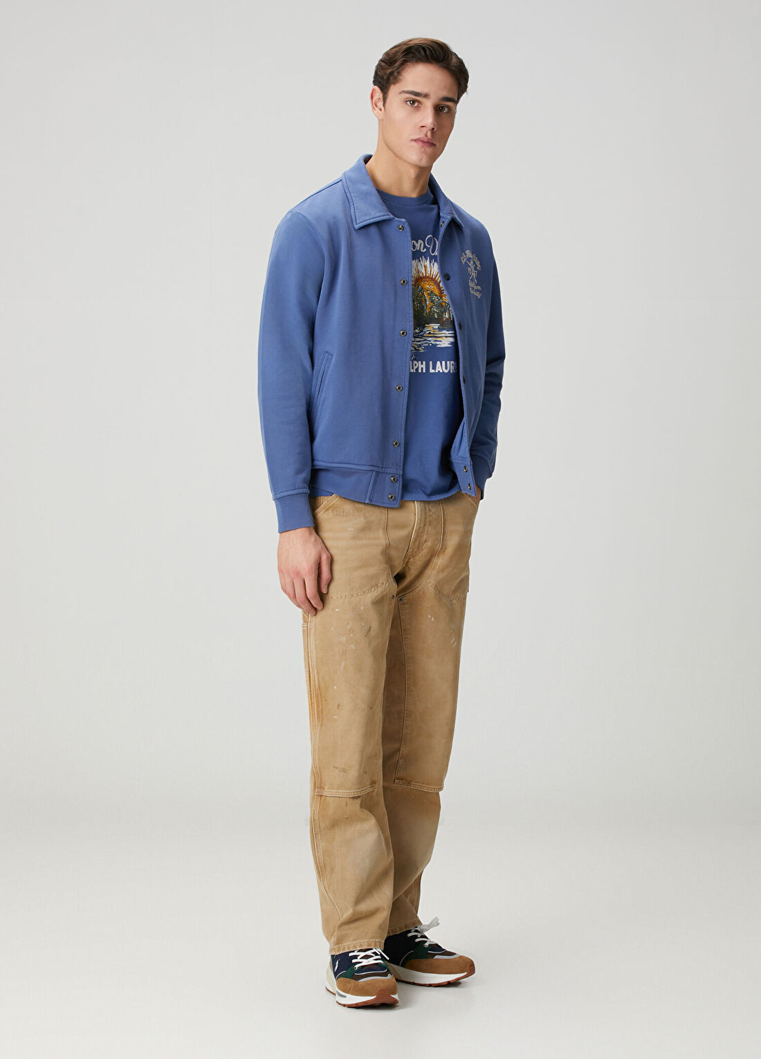 Polo Ralph Lauren Lacivert Logo Nakışlı Sweatshirt görsel 2