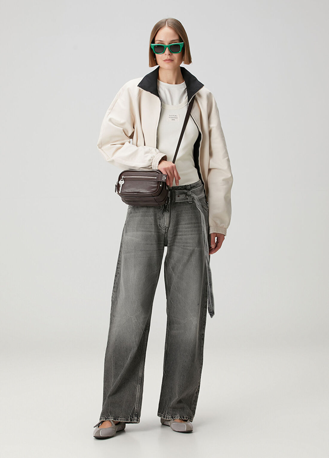 Acne Studios Regular Fit Açık Bej Ceket görsel 2