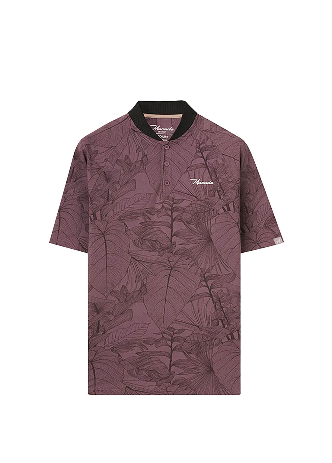 Macade Golf Crew Mauve TR Bomber Mürdüm Kısa Kollu Erkek Spor T-Shirt MPS2651318