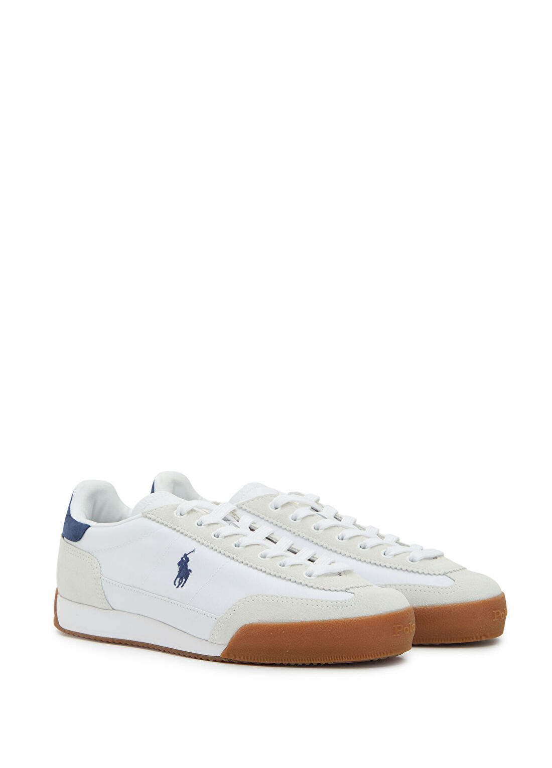 Polo Ralph Lauren Hester Lacivert Beyaz Kadın Deri Sneaker görsel 2